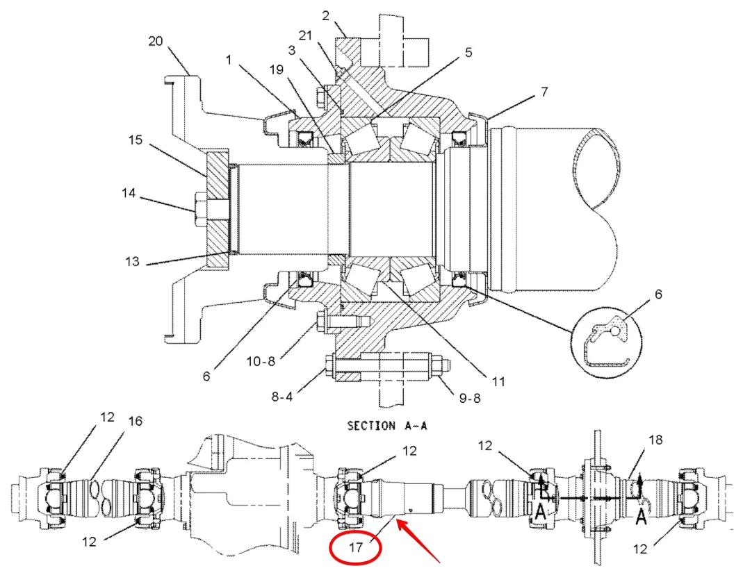 168-1916	JOINT GROUP, FOR CAT 992 (NEW AFTERMARKET)