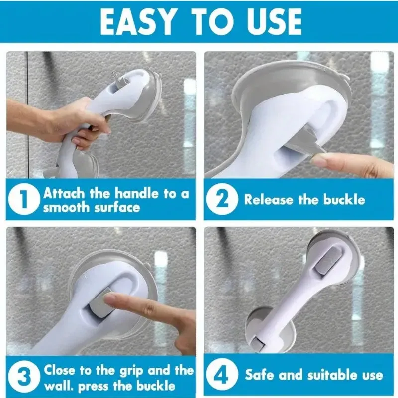 2-Pack: Shower Handle Grab Bars For Bathtubs And Showers