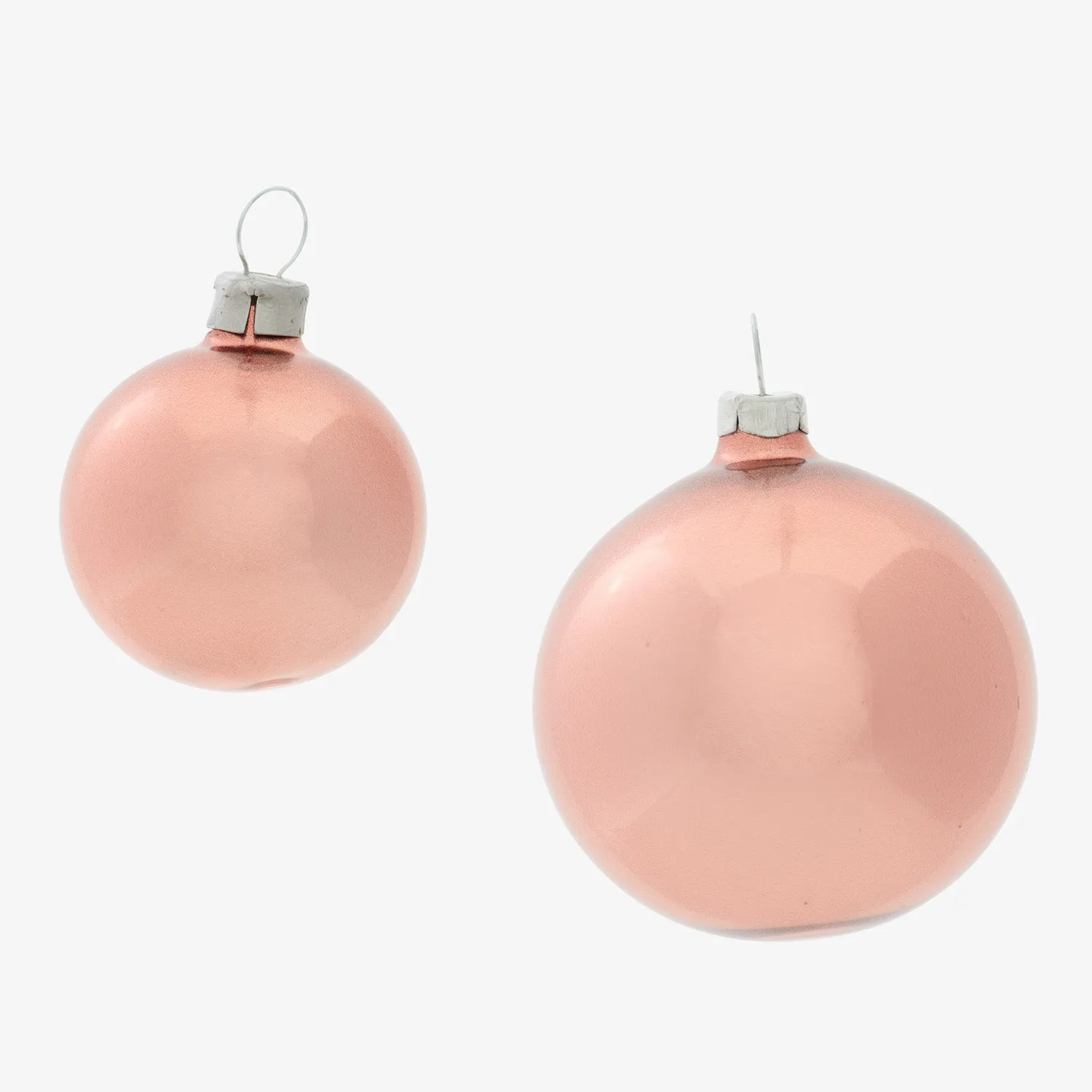 Assorted Rose Gold Sparkling Ball Ornament