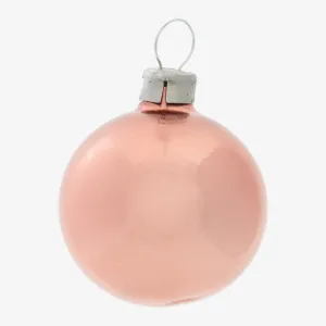 Assorted Rose Gold Sparkling Ball Ornament