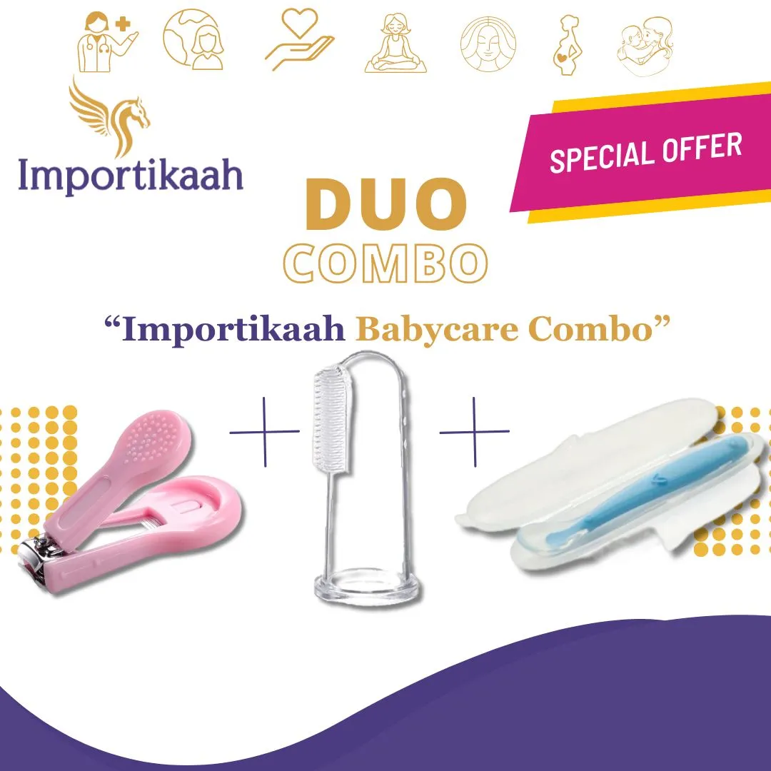 Baby Nail Clipper,  Baby Brush, Baby Spoon Combo Offer
