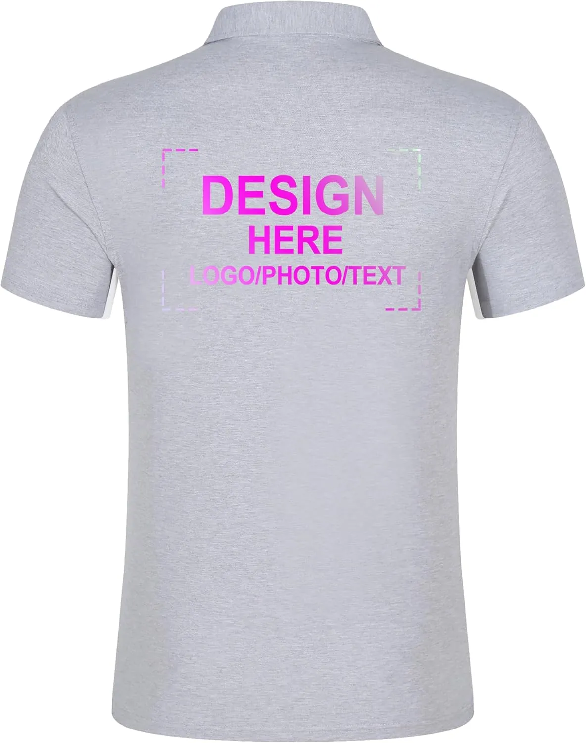 Custom Polo Shirts - Design Your Own Logo, Text, Or Name - Personalized for Men, Women & Kids, Ideal for Golf, Events & Work