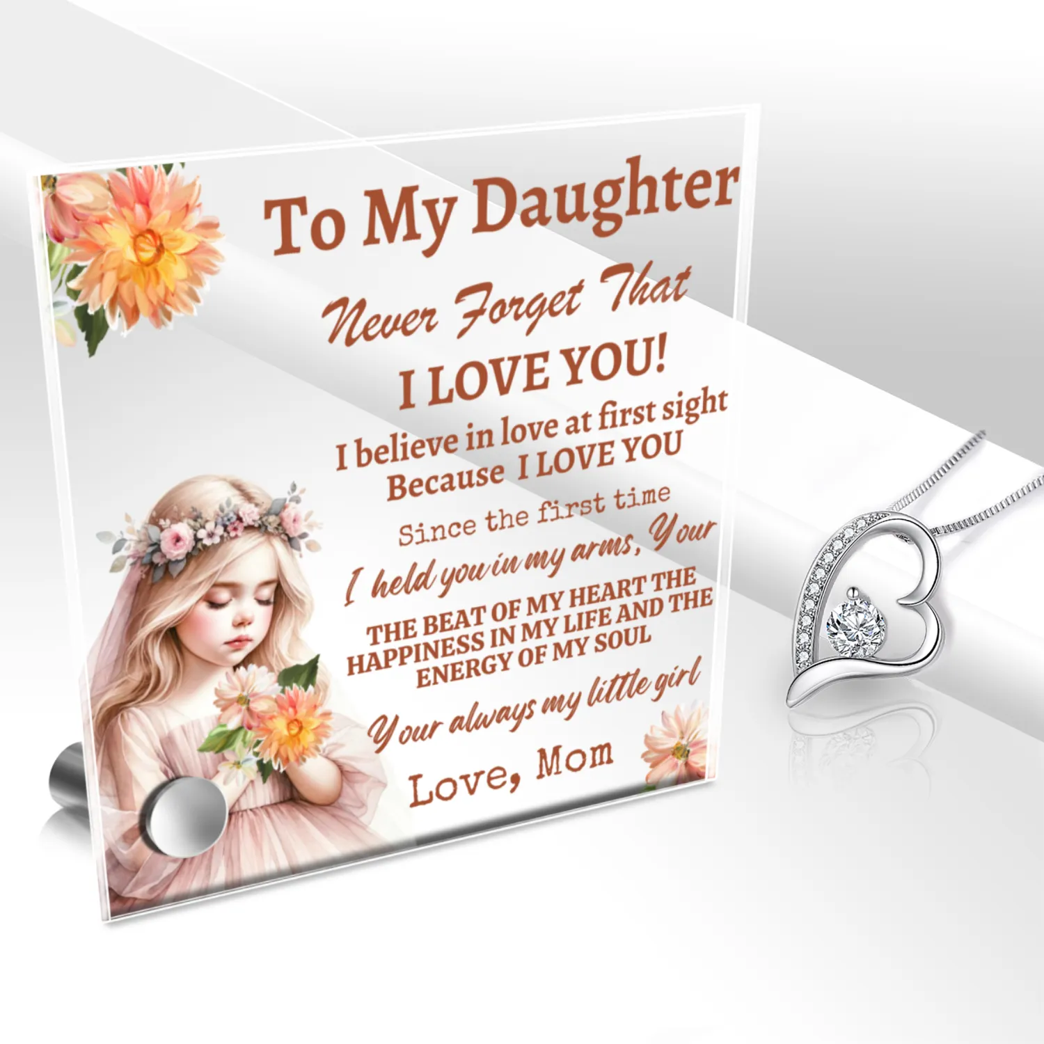 Daughter Gift | Plaque, Love Mom
