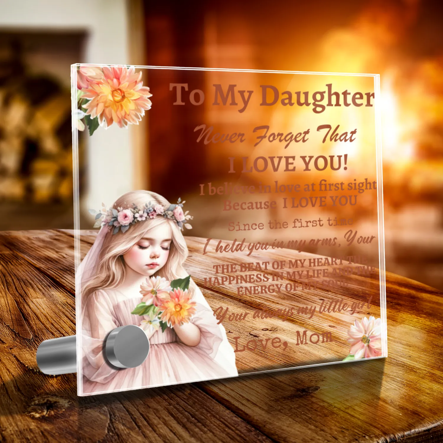 Daughter Gift | Plaque, Love Mom