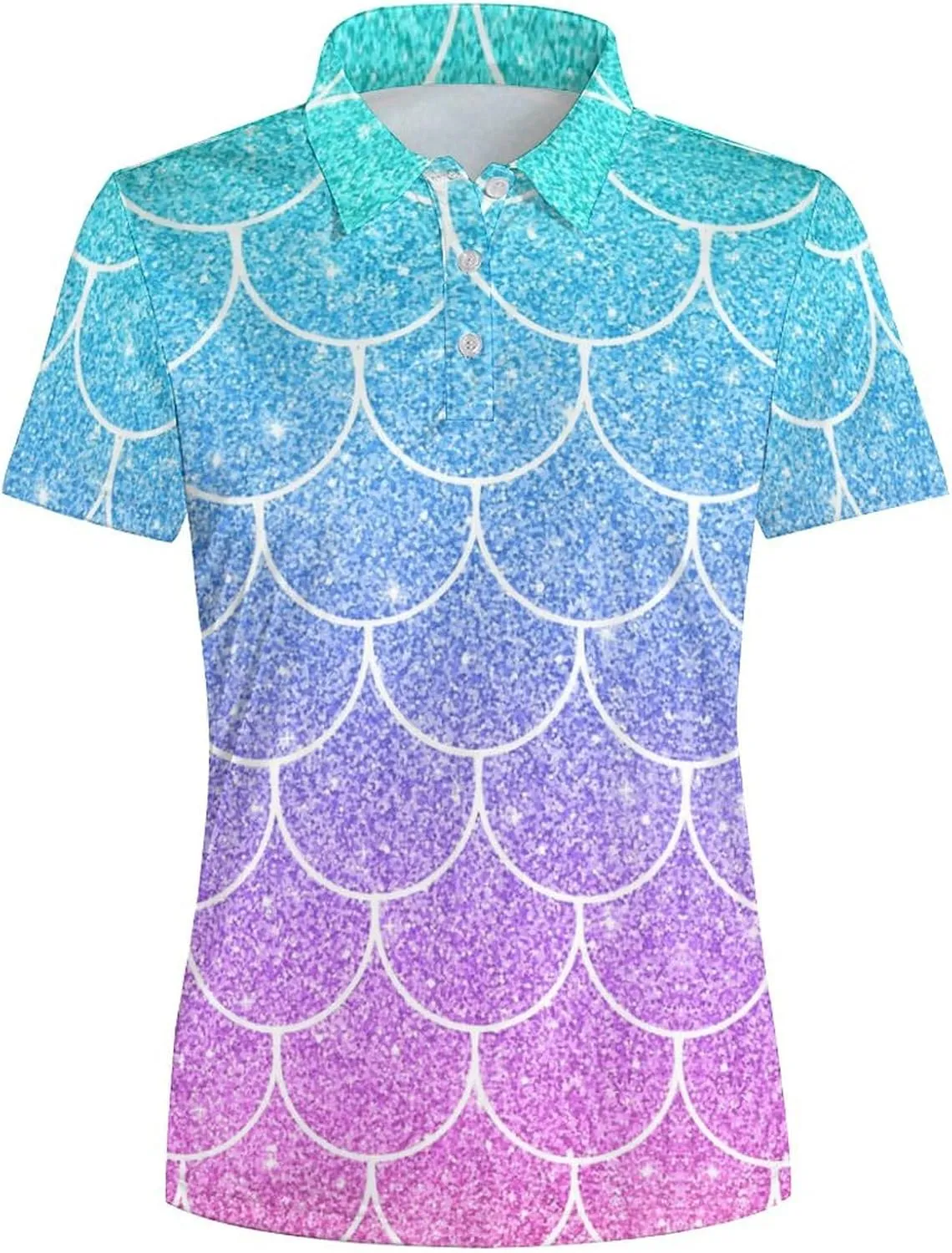 Golf Shirt for Womens - Performance Moisture Wicking Polo Shirts Quick-Dry Golf Polo Shirts