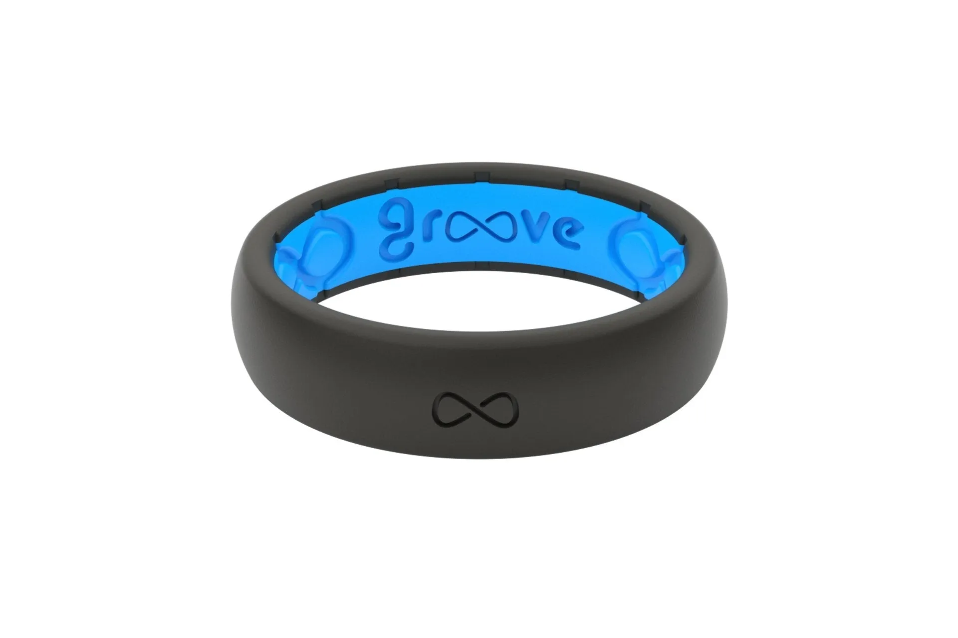Groove Life Silicone THIN Ring - Midnight Black / Blue