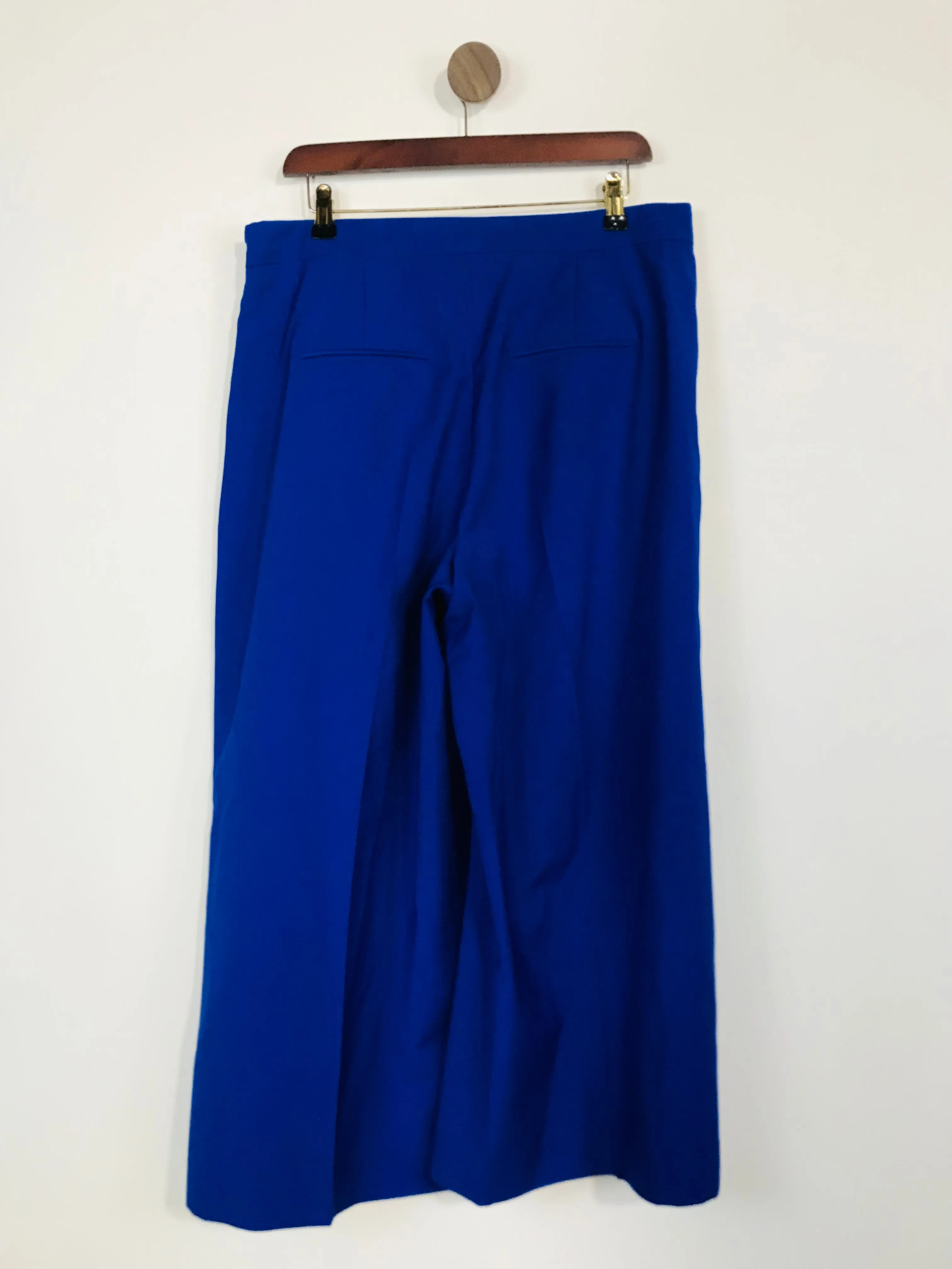 John Lewis Women's Wool Flared Culottes Trousers | UK14  | Blue