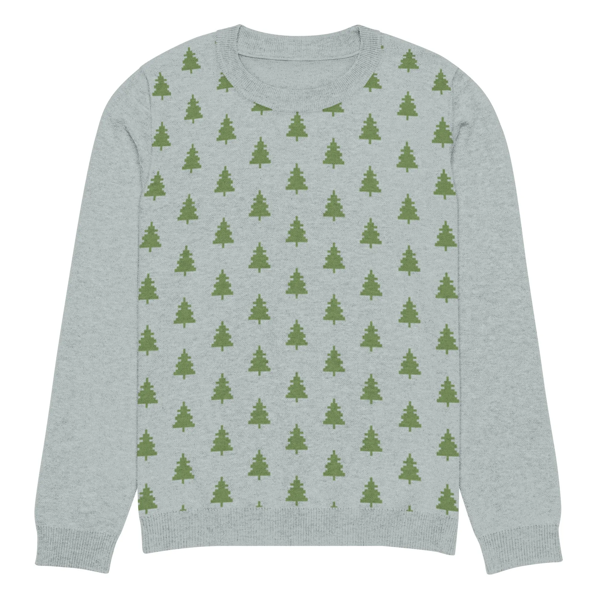 Knitted Crew Neck Sweater -- Festive Pattern (Glamourange Christmas Knitted Crew Neck Sweater - Front Pattern)