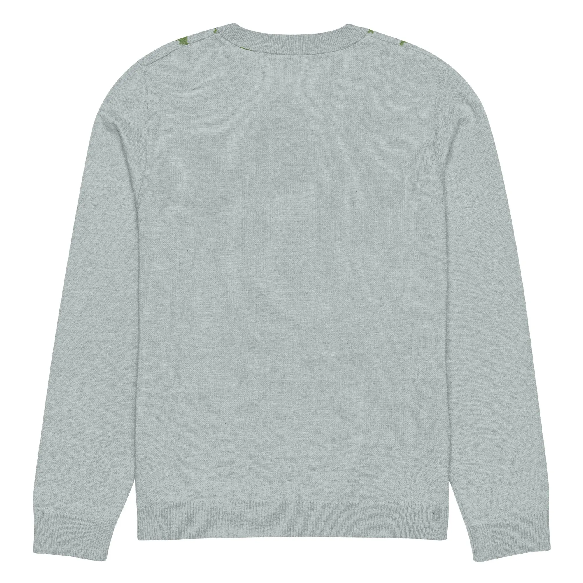 Knitted Crew Neck Sweater -- Festive Pattern (Glamourange Christmas Knitted Crew Neck Sweater - Front Pattern)