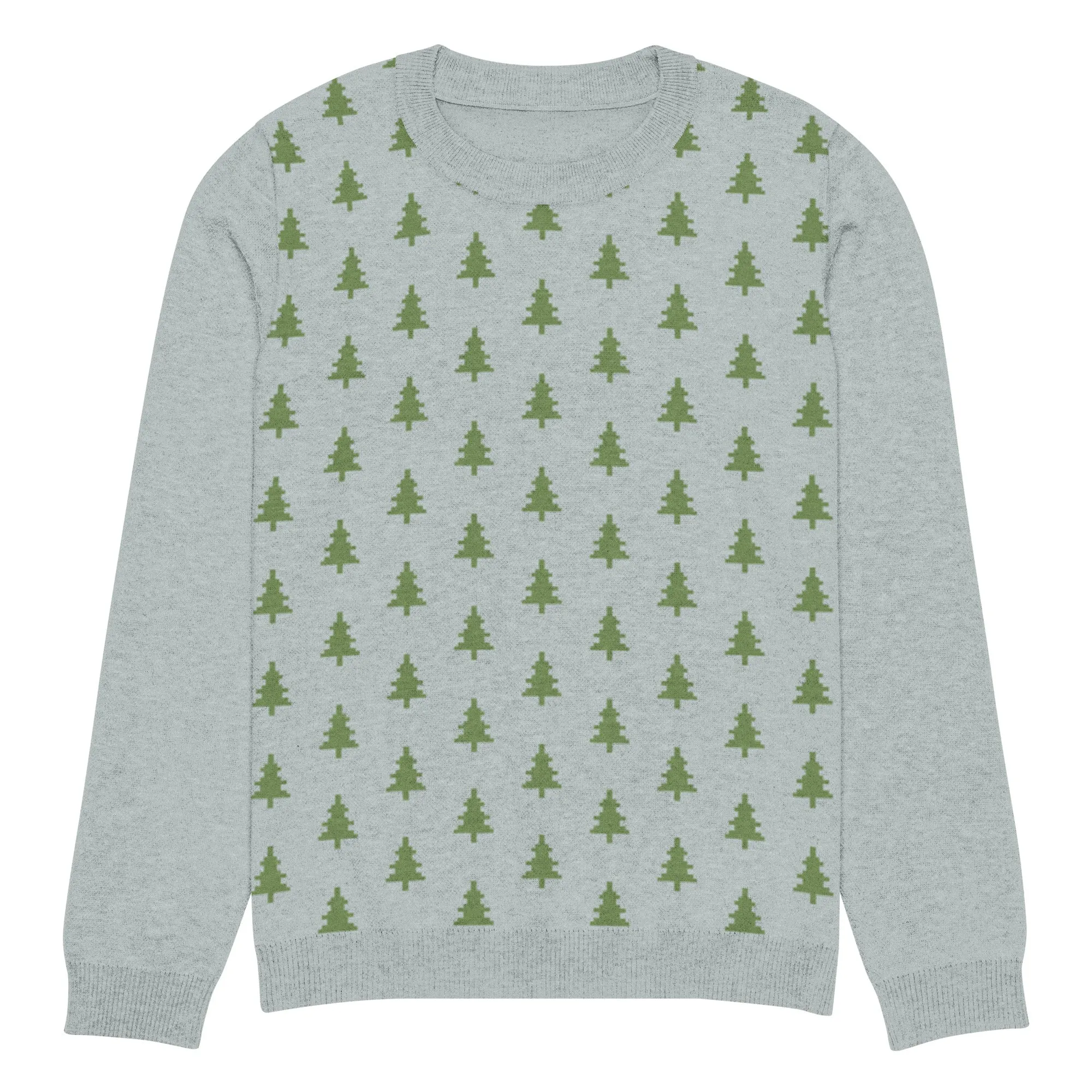 Knitted Crew Neck Sweater -- Festive Pattern (Glamourange Christmas Knitted Crew Neck Sweater - Front Pattern)