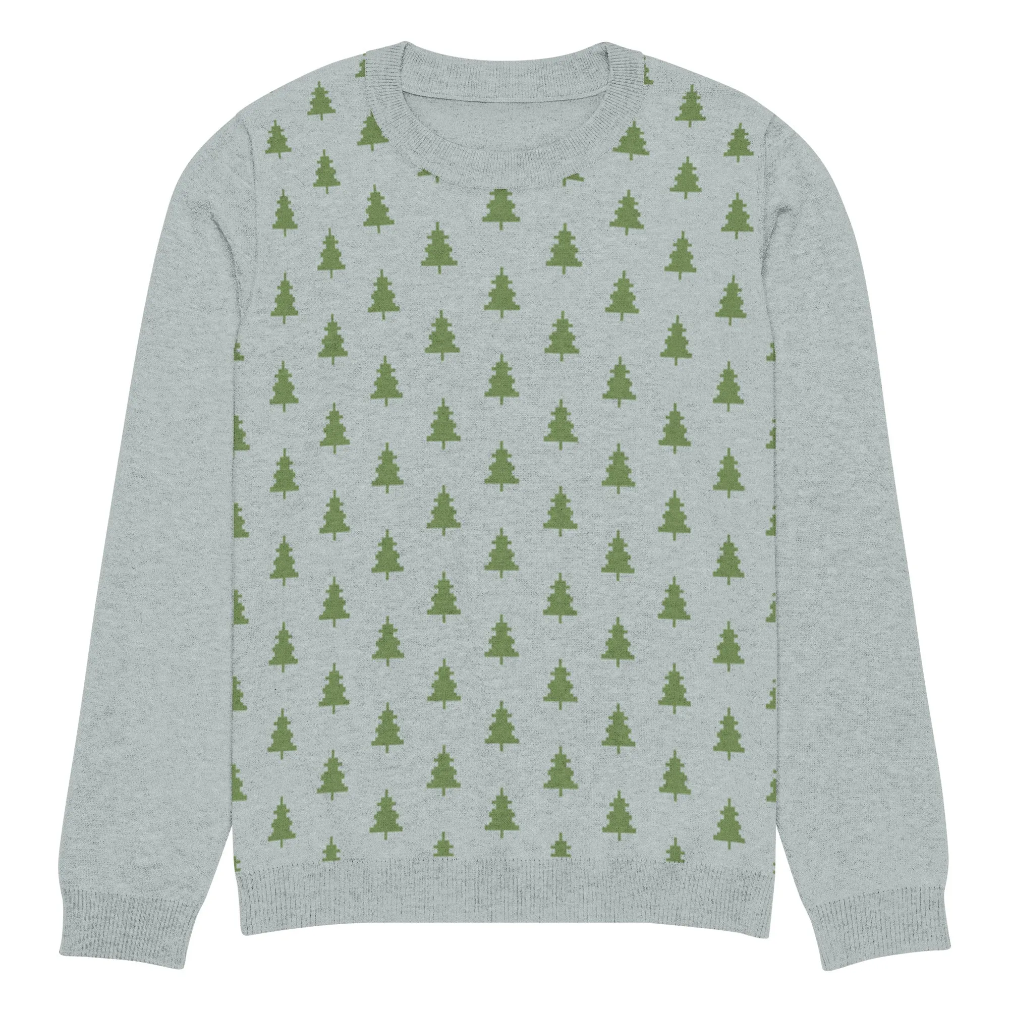 Knitted Crew Neck Sweater -- Festive Pattern (Glamourange Christmas Knitted Crew Neck Sweater - Front Pattern)