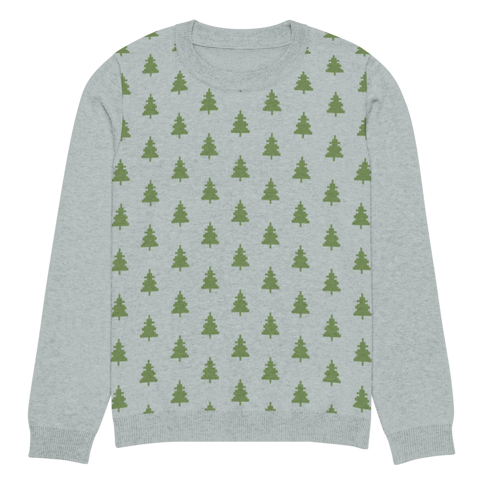 Knitted Crew Neck Sweater -- Festive Pattern (Glamourange Christmas Knitted Crew Neck Sweater - Front Pattern)