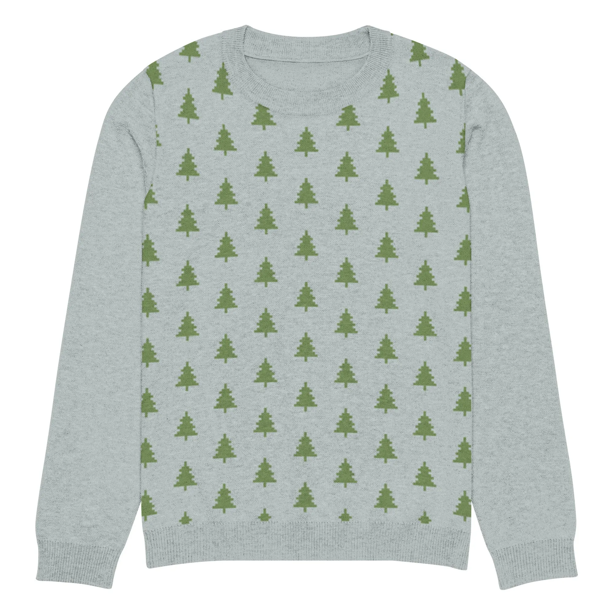 Knitted Crew Neck Sweater -- Festive Pattern (Glamourange Christmas Knitted Crew Neck Sweater - Front Pattern)