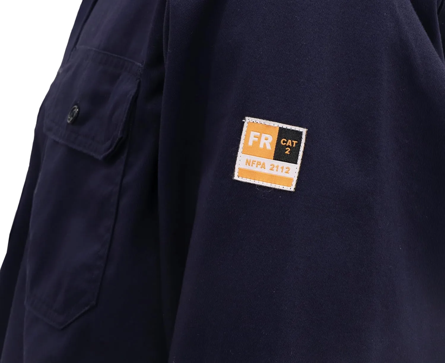 KONRECO FR Shirts for Men Button Down Flame Resistant HRC2 Men's Welding Shirts