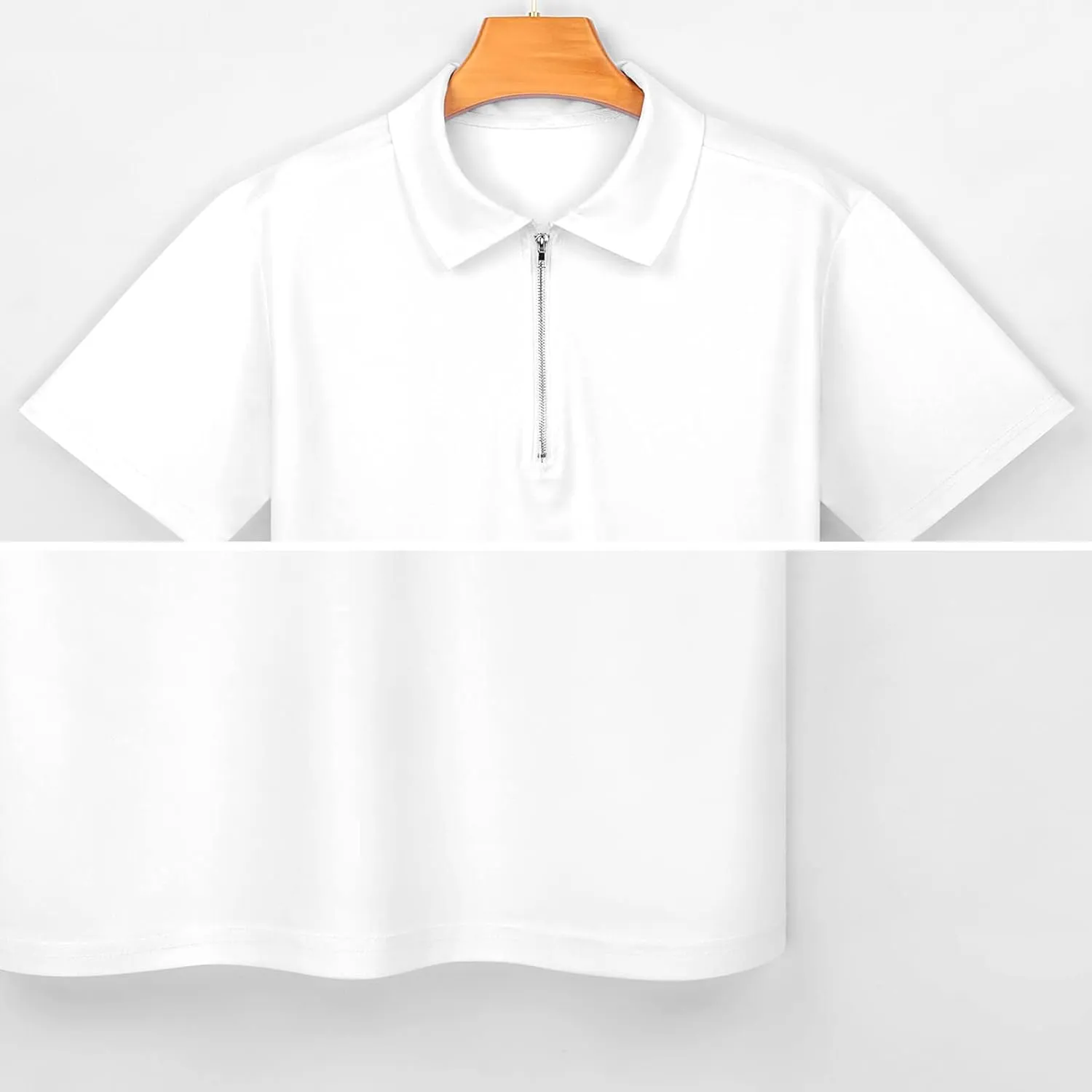 Mule Horse Trendy Polo Shirts for Men Short Sleeve Lapel Collar Zipper T-Shirts Outdoor Sports
