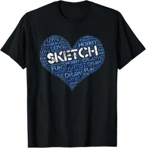 Sketch Artist Love to Draw Cartooning and More T-Shirt