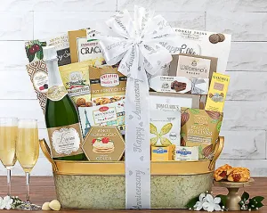 Sparkling Surprise: Anniversary Champagne Gift Basket