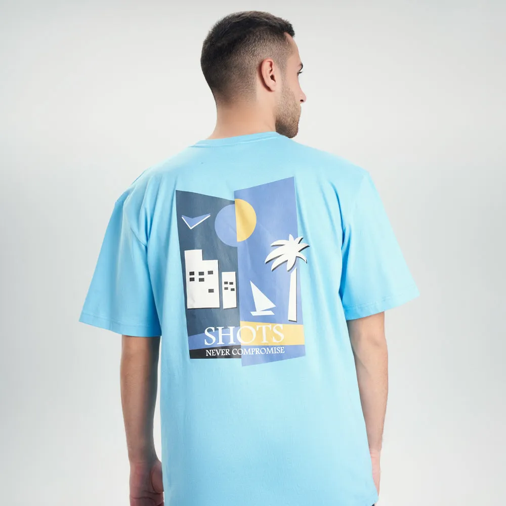 t-shirt oversize Light Blue