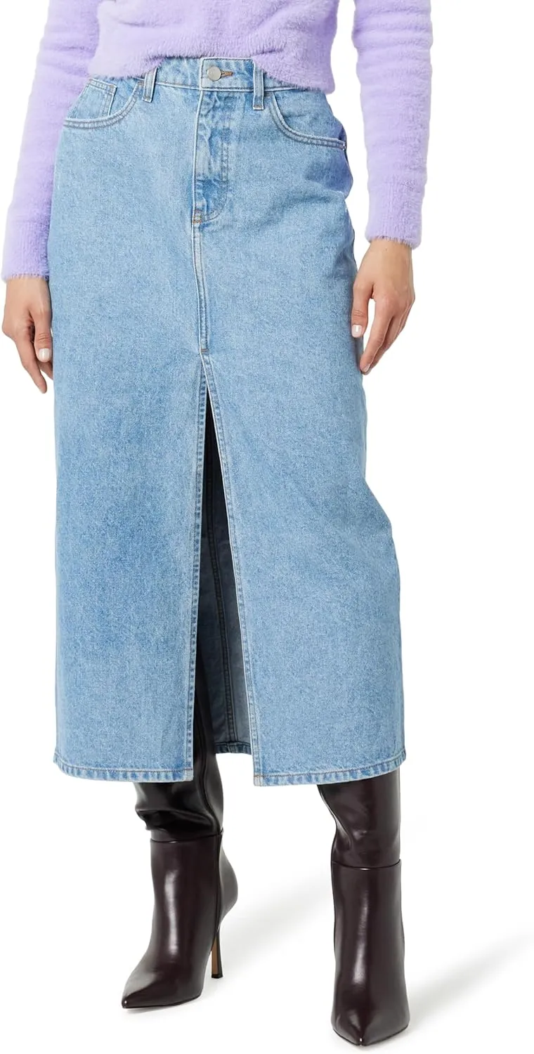 The Drop Women's Dixon Denim Column Skirt