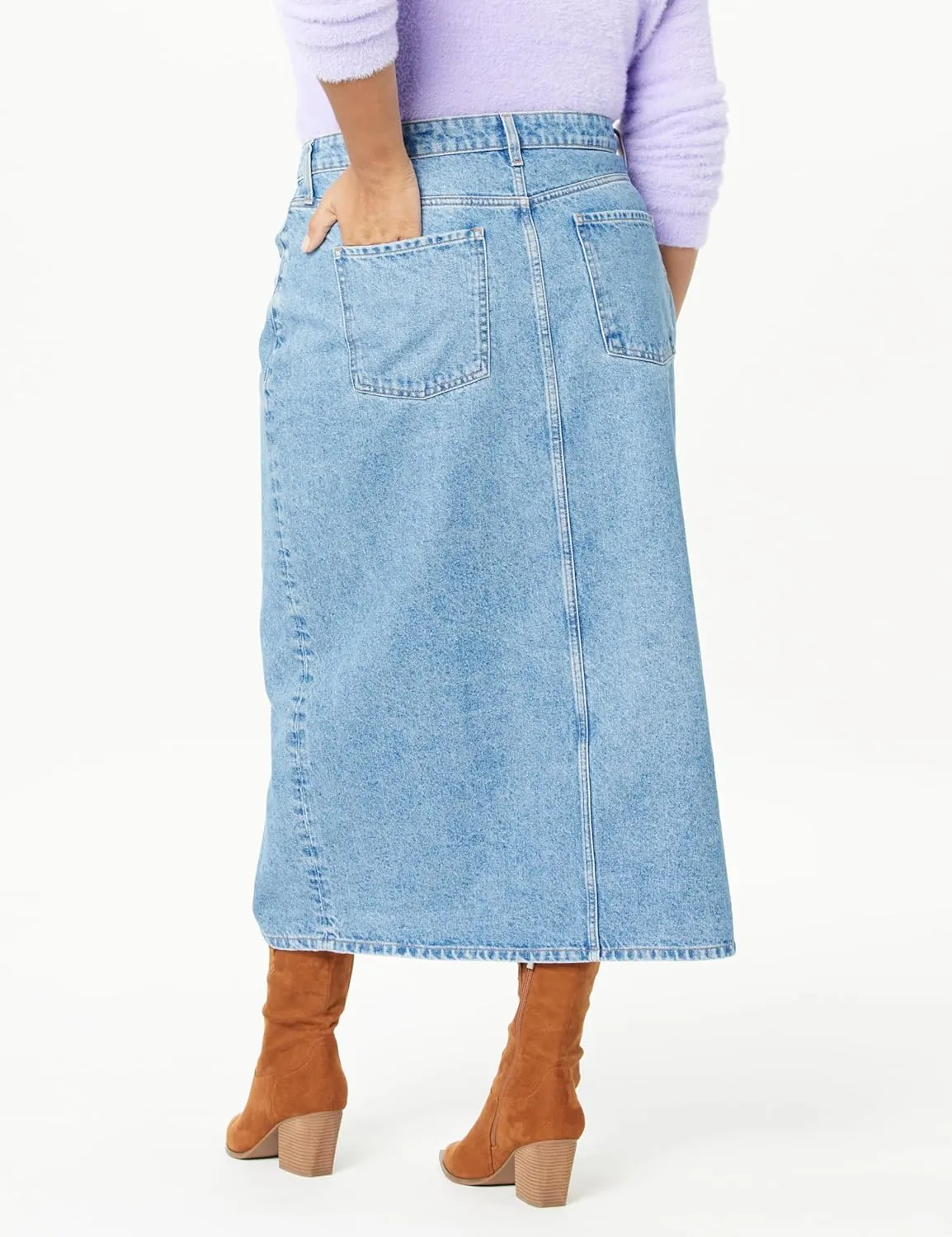 The Drop Women's Dixon Denim Column Skirt