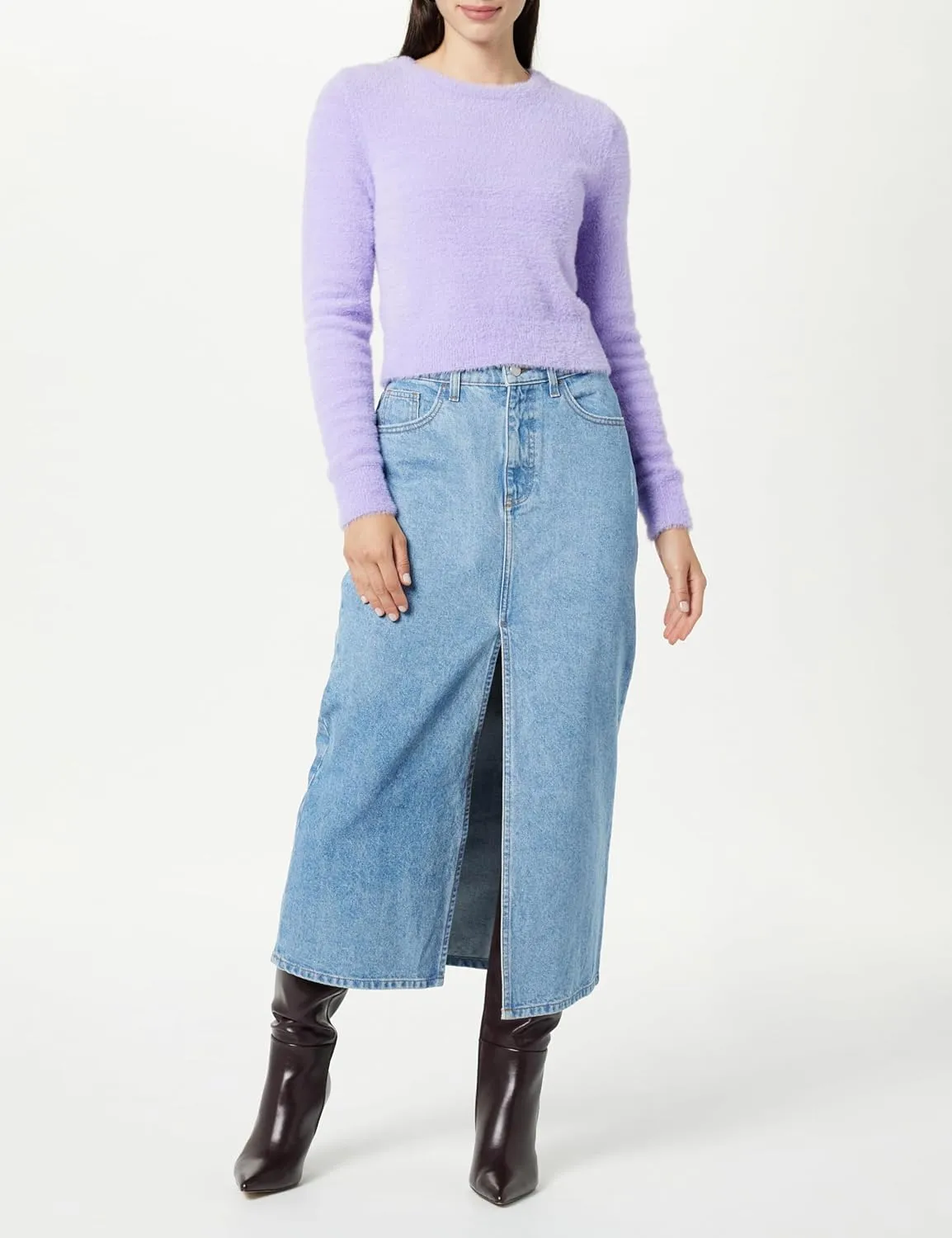 The Drop Women's Dixon Denim Column Skirt