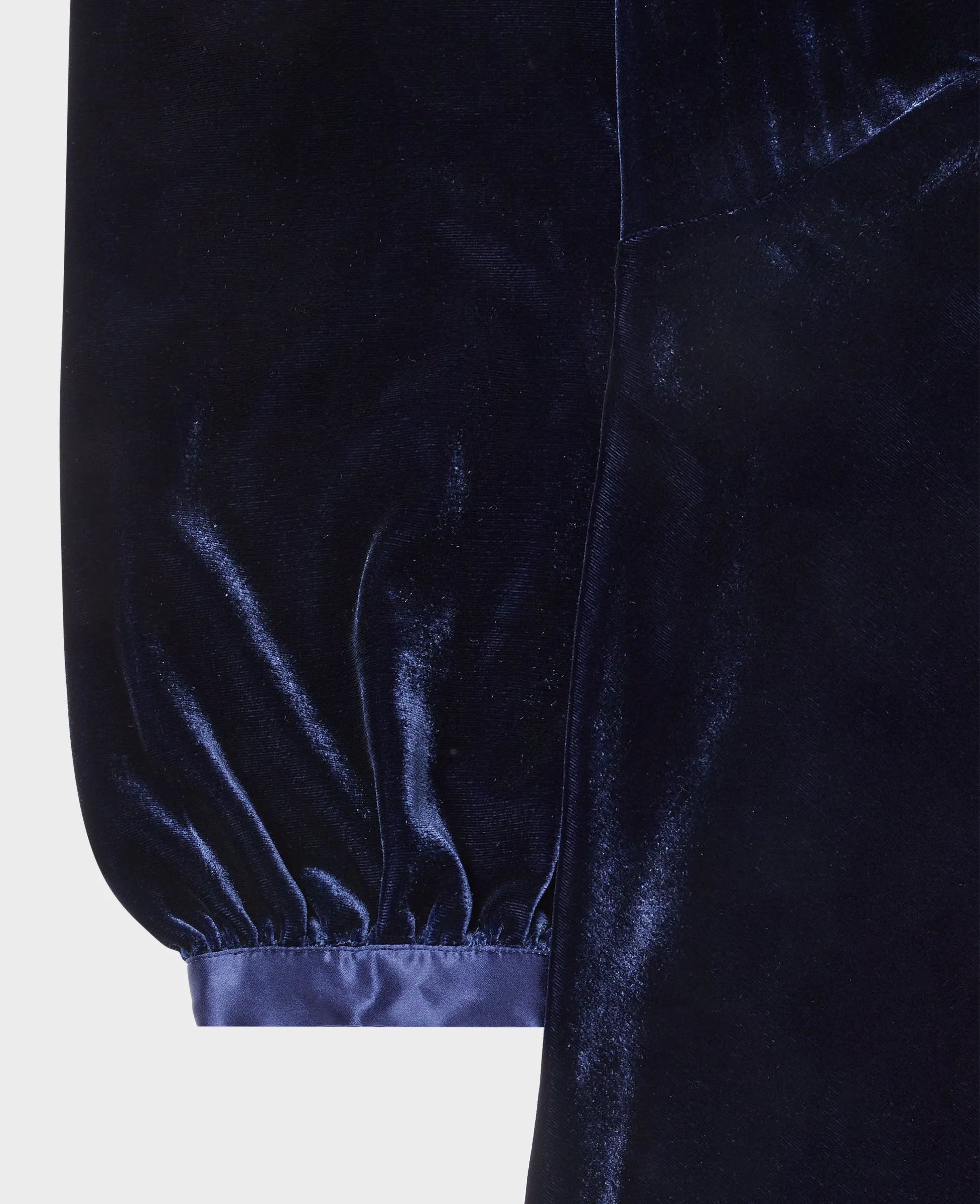 Velvet Silk Midi Dress
