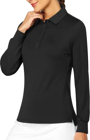 Women's Golf Shirt Short Long Sleeve Polo Shirts Lightweight Quick-Dry Workout Daily Work Shirts Tops for Women